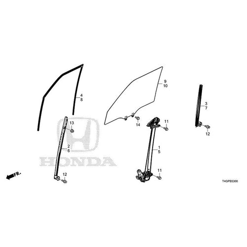 [NEW] JDM HONDA N-ONE JG3 2023 Front Door Glass/Regulator GENUINE OEM