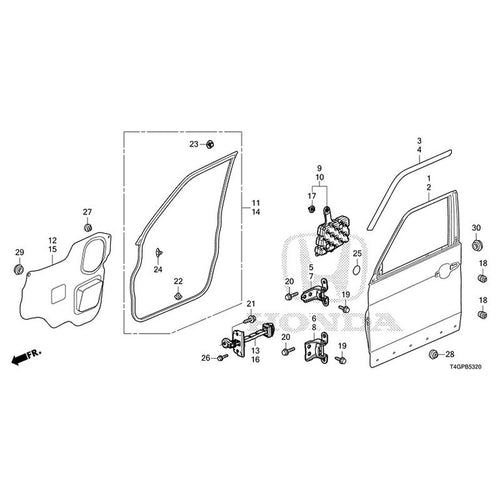 [NEW] JDM HONDA N-ONE JG3 2023 Front Door Panel GENUINE OEM