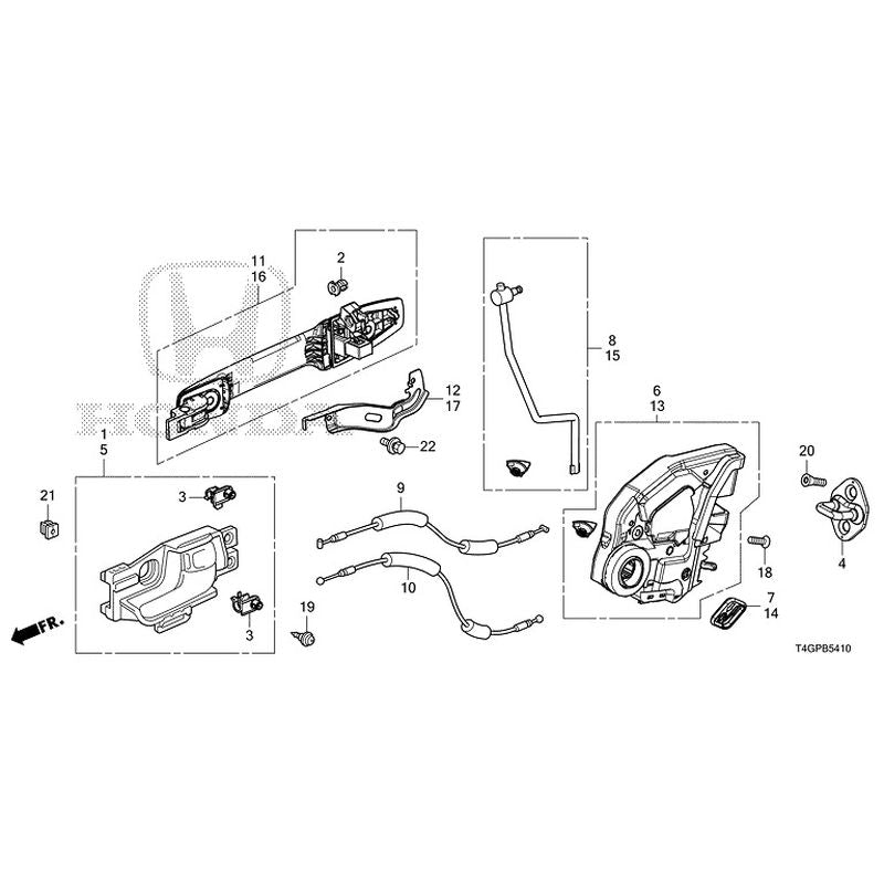 [NEW] JDM HONDA N-ONE JG3 2023 Rear Door Locks/Outer Handles GENUINE OEM