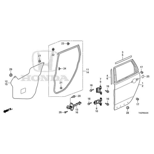 [NEW] JDM HONDA N-ONE JG3 2023 Rear Door Panel GENUINE OEM