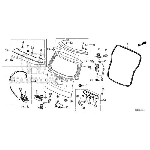 [NEW] JDM HONDA N-ONE JG3 2023 Tailgate GENUINE OEM