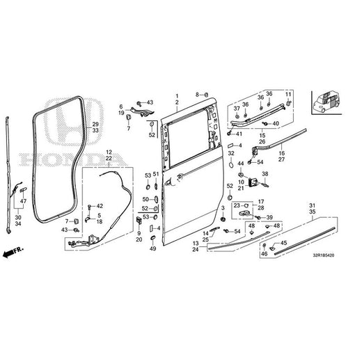 [NEW] JDM HONDA N-BOX CUSTOM JF5 2024 Sliding Door Panel GENUINE OEM