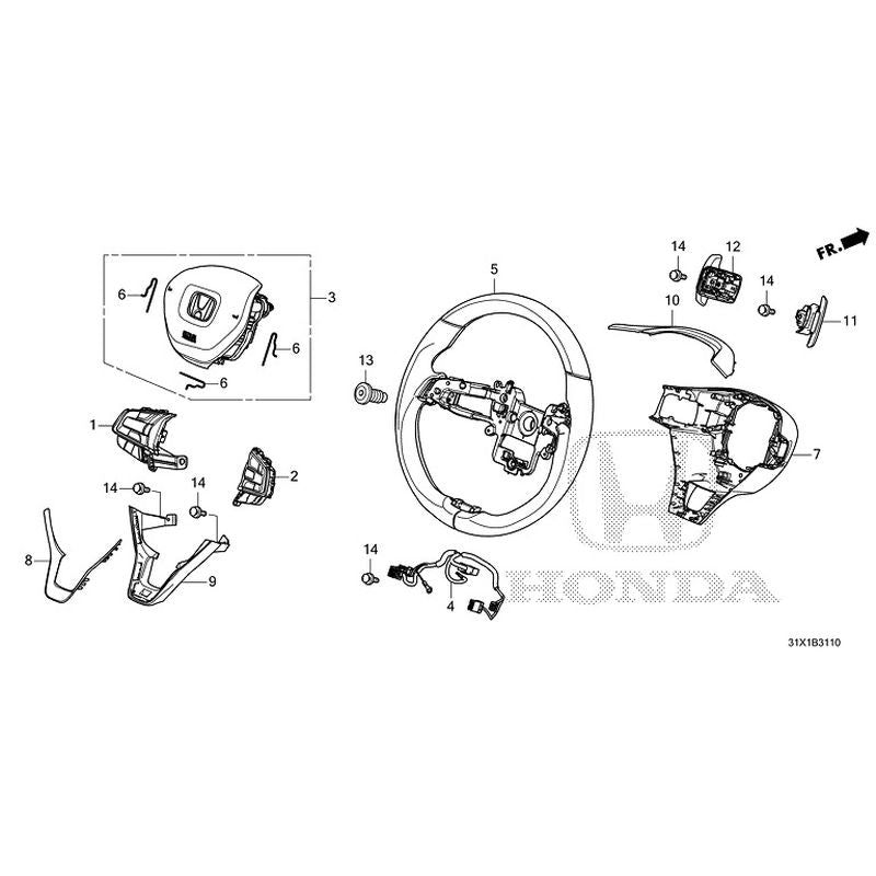 [NEW] JDM HONDA WR-V RG5 2024 Steering Wheel (SRS) GENUINE OEM – JDM Yamato