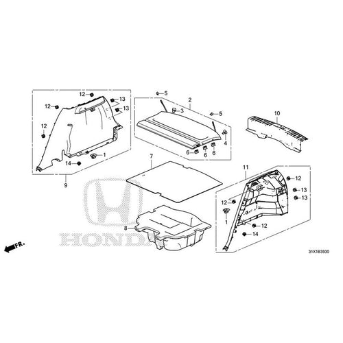 [NEW] JDM HONDA WR-V RG5 2024 Side Lining GENUINE OEM