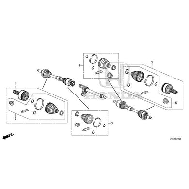 [NEW] JDM HONDA ZR-V e:HEV RZ4 2025 Front Drive Shaft Set Short Parts GENUINE OEM