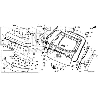 [NEW] JDM HONDA ZR-V e:HEV RZ4 2025 Tailgate GENUINE OEM