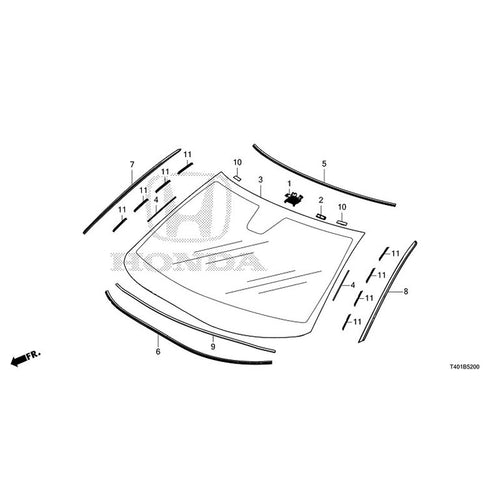 [NEW] JDM HONDA CIVIC FL1 2025 Front Windshield GENUINE OEM