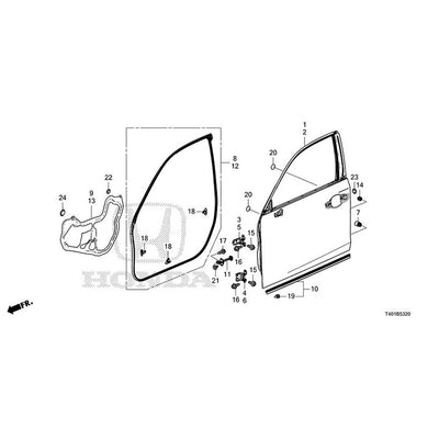 [NEW] JDM HONDA CIVIC FL1 2025 Front Door Panel GENUINE OEM