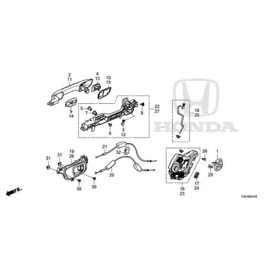 [NEW] JDM HONDA CIVIC FL1 2025 Rear Door Locks/Outer Handles GENUINE OEM