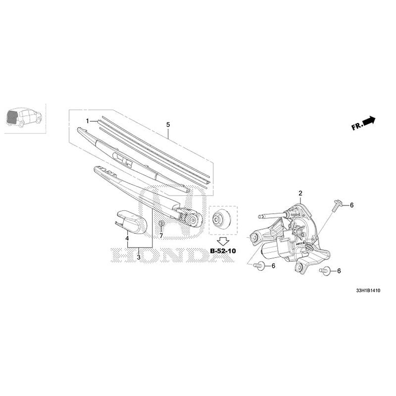 [NEW] JDM HONDA FREED e:HEV GT5 2025 Rear Windshield Wiper GENUINE OEM ...