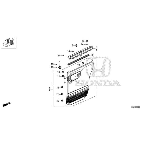 [NEW] JDM HONDA N-BOX JOY JF5 2025 Sliding Door Lining GENUINE OEM