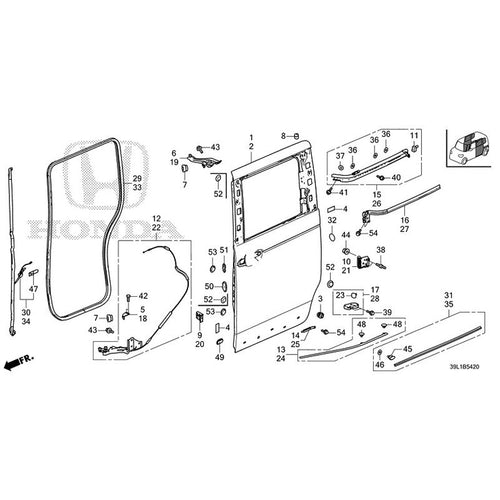 [NEW] JDM HONDA N-BOX JOY JF6 2025 Sliding Door Panel GENUINE OEM