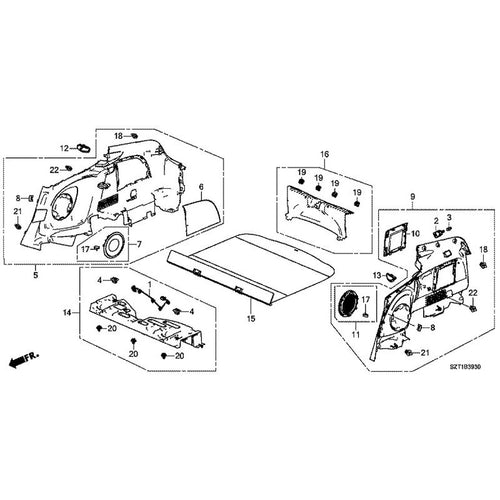[NEW] JDM HONDA CR-Z ZF1 2012 Side Lining GENUINE OEM