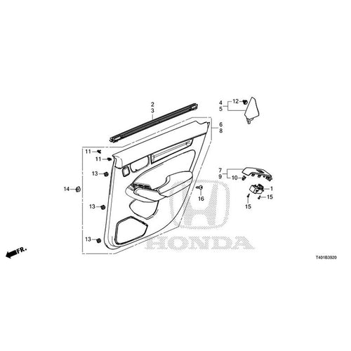 [NEW] JDM HONDA CIVIC FL5 2025 Rear Door Lining GENUINE OEM