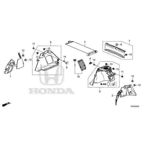 [NEW] JDM HONDA CIVIC FL5 2025 Side Lining GENUINE OEM