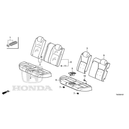 [NEW] JDM HONDA CIVIC FL5 2025 Rear Seat (Type R) GENUINE OEM