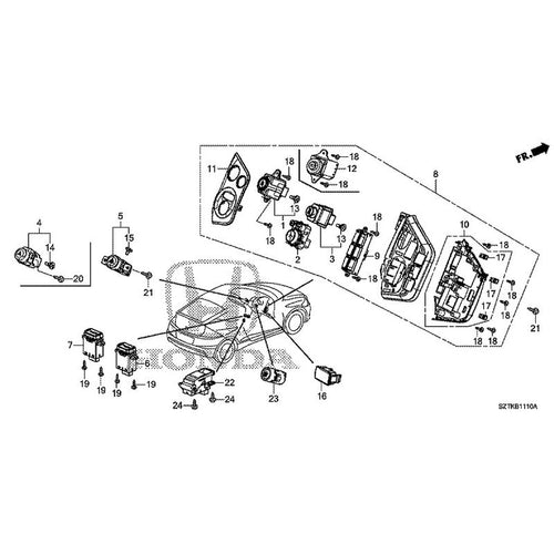 [NEW] JDM HONDA CR-Z ZF2 2014 Switches GENUINE OEM