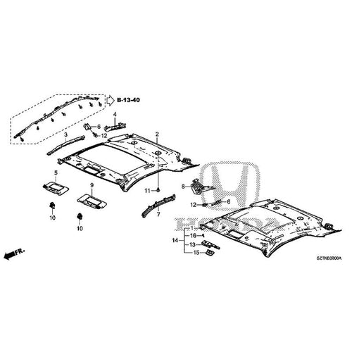[NEW] JDM HONDA CR-Z ZF2 2014 Roof Lining GENUINE OEM