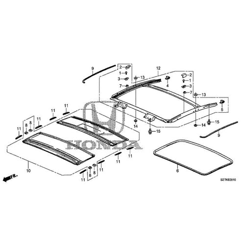 [NEW] JDM HONDA CR-Z ZF2 2014 Sunshade GENUINE OEM