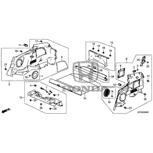 [NEW] JDM HONDA CR-Z ZF2 2014 Side Lining GENUINE OEM
