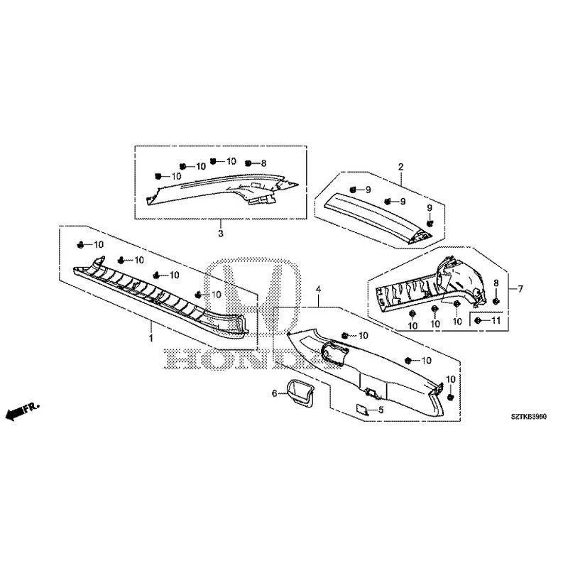 [NEW] JDM HONDA CR-Z ZF2 2014 Tailgate Lining GENUINE OEM