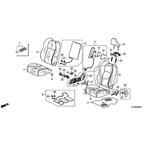[NEW] JDM HONDA CR-Z ZF2 2014 Front Seat (Driver's Side) GENUINE OEM