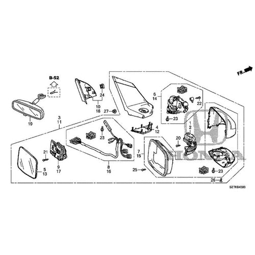 [NEW] JDM HONDA CR-Z ZF2 2014 Mirrors GENUINE OEM