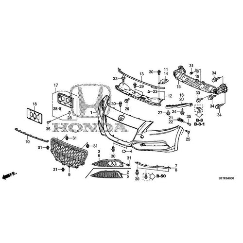 [NEW] JDM HONDA CR-Z ZF2 2014 Front Bumper GENUINE OEM