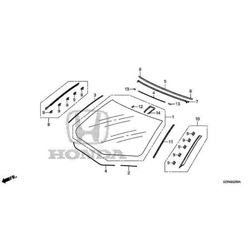 [NEW] JDM HONDA CR-Z ZF2 2014 Front Windshield GENUINE OEM