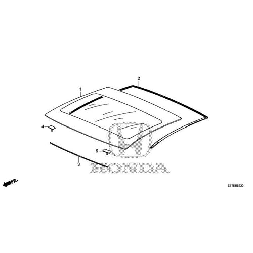[NEW] JDM HONDA CR-Z ZF2 2014 Roof Glass GENUINE OEM
