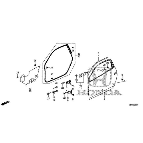 [NEW] JDM HONDA CR-Z ZF2 2014 Door Panels GENUINE OEM
