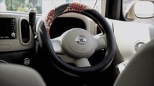Load and play video in Gallery viewer, [TURN] Kinkazan Futoshi Kun Steering Wheel Cover Montblanc dia. 52mm Dekotora
