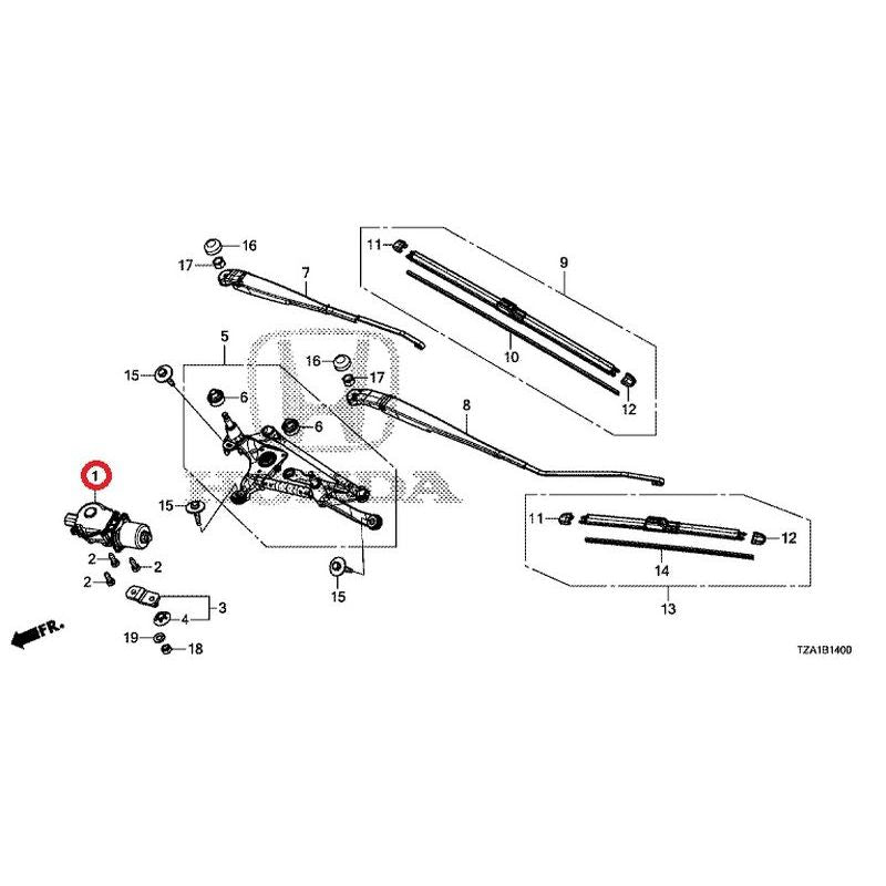 [NEW] JDM HONDA FIT GR1 2020 Front Windshield Wiper GENUINE OEM