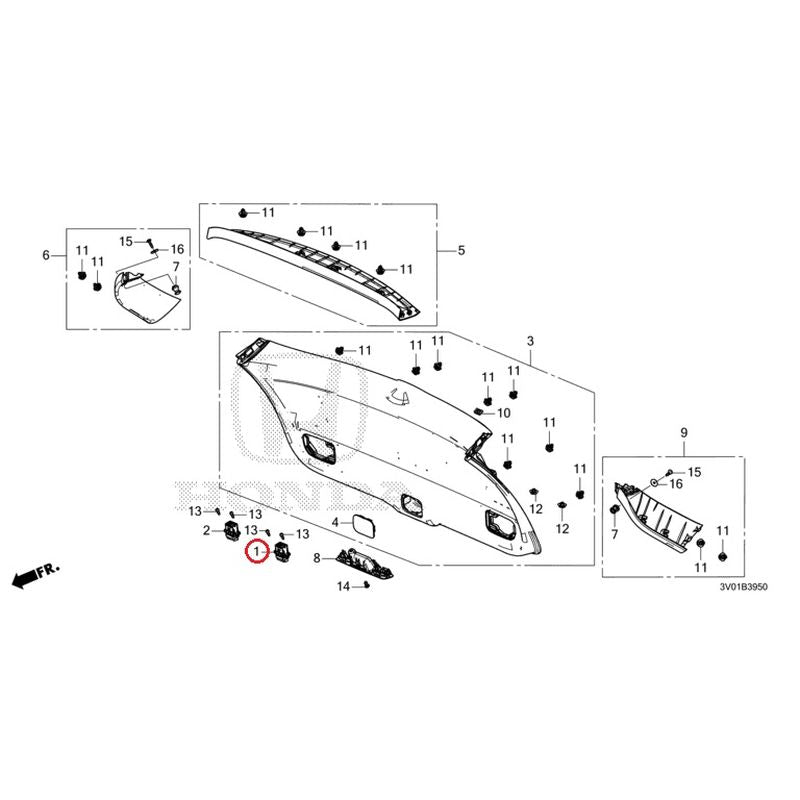 [NEW] JDM HONDA ZR-V RZ3 2023 Tailgate Lining GENUINE OEM