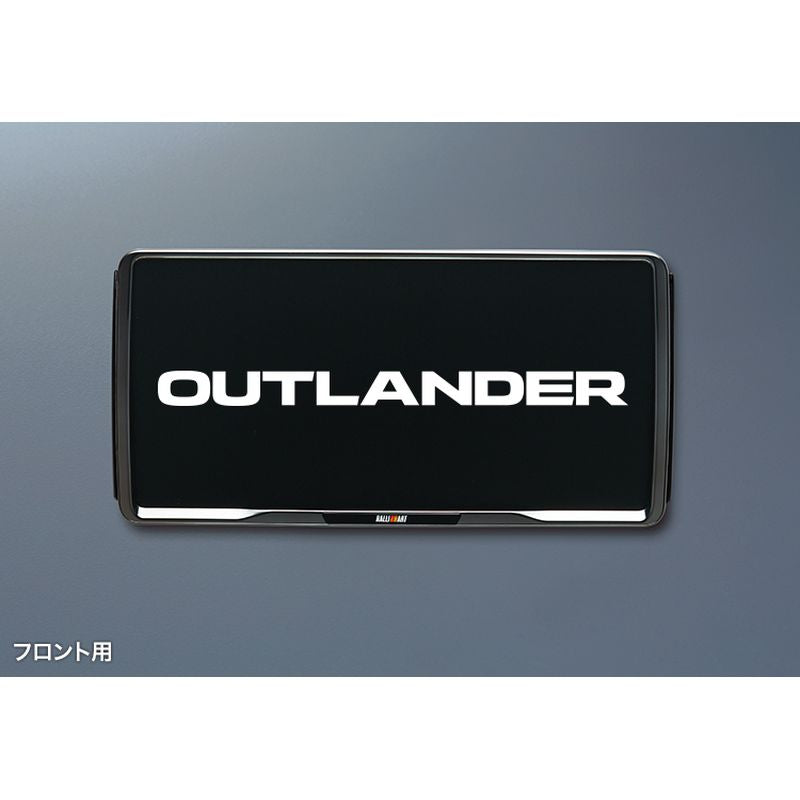 [NEW] JDM Mitsubishi OUTLANDER PHEV GN0W RALLIART License Plate Frame Front OEM