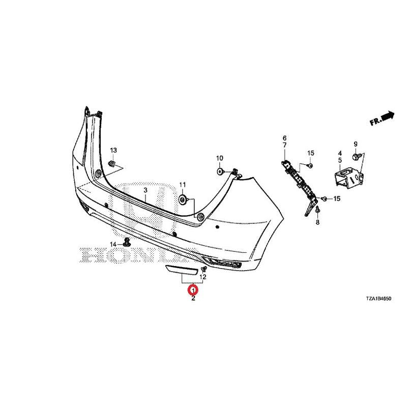 [NEW] JDM HONDA FIT GR1 2020 Rear Bumper (1) GENUINE OEM