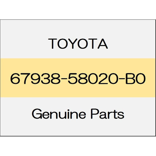 [NEW] JDM TOYOTA ALPHARD H3# Back door side garnish (L) power back door with trim code (21) S light gray 67938-58020-B0 GENUINE OEM