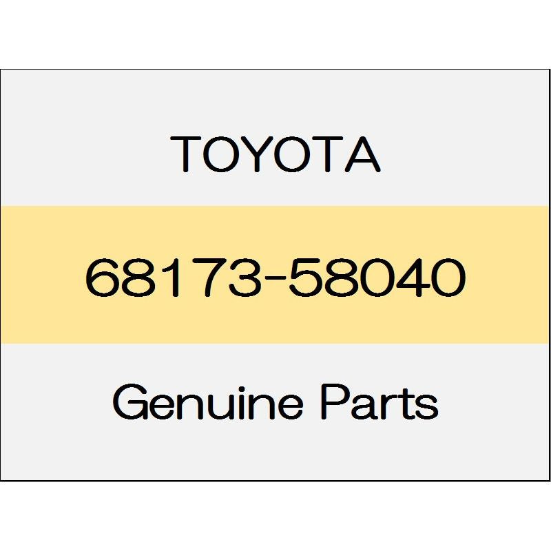 [NEW] JDM TOYOTA ALPHARD H3# Rear door glass weather strip inner (R) 1801 ~ 68173-58040 GENUINE OEM