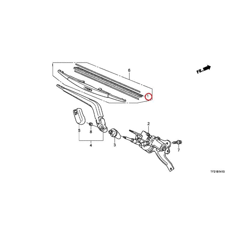 [NEW] JDM HONDA FIT HYBRID GP4 2012 Rear Windshield Wiper GENUINE OEM