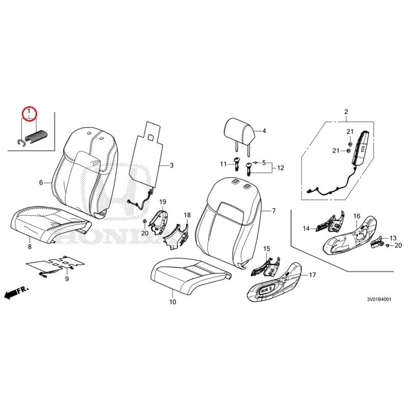 [NEW] JDM HONDA ZR-V RZ3 2023 Front Seat (Passenger Side) GENUINE OEM