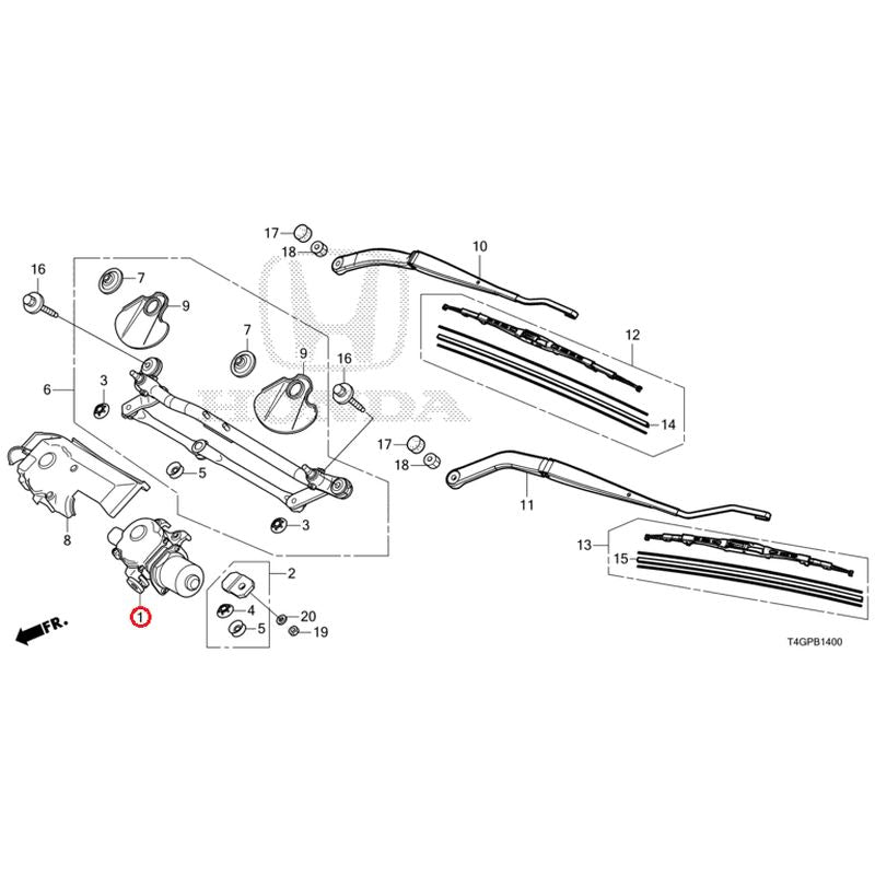 [NEW] JDM HONDA N-ONE JG3 2023 Front Windshield Wiper GENUINE OEM