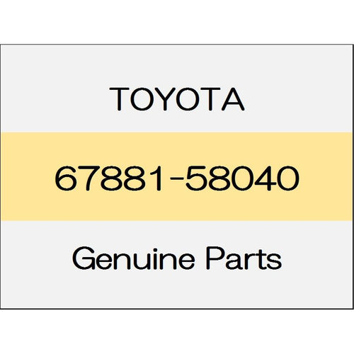 [NEW] JDM TOYOTA ALPHARD H3# Back door weather strip 67881-58040 GENUINE OEM