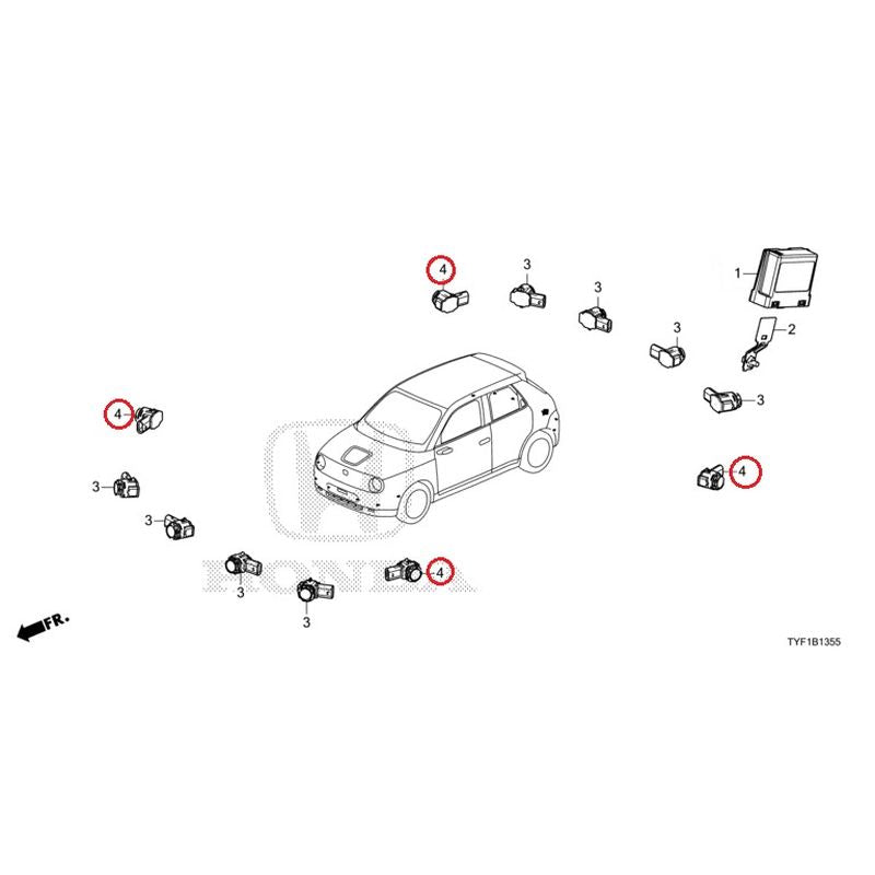 OE Type Car Rear View Parking Front and Rear Backup Camera Sensor for  Honda/Nissan - China Parking Sensor, OE Parking Sensor