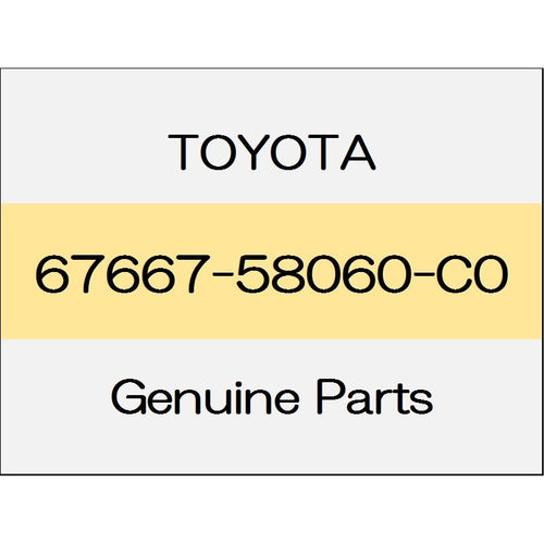 [NEW] JDM TOYOTA ALPHARD H3# Sliding door window garnish (R) 67667-58060-C0 GENUINE OEM