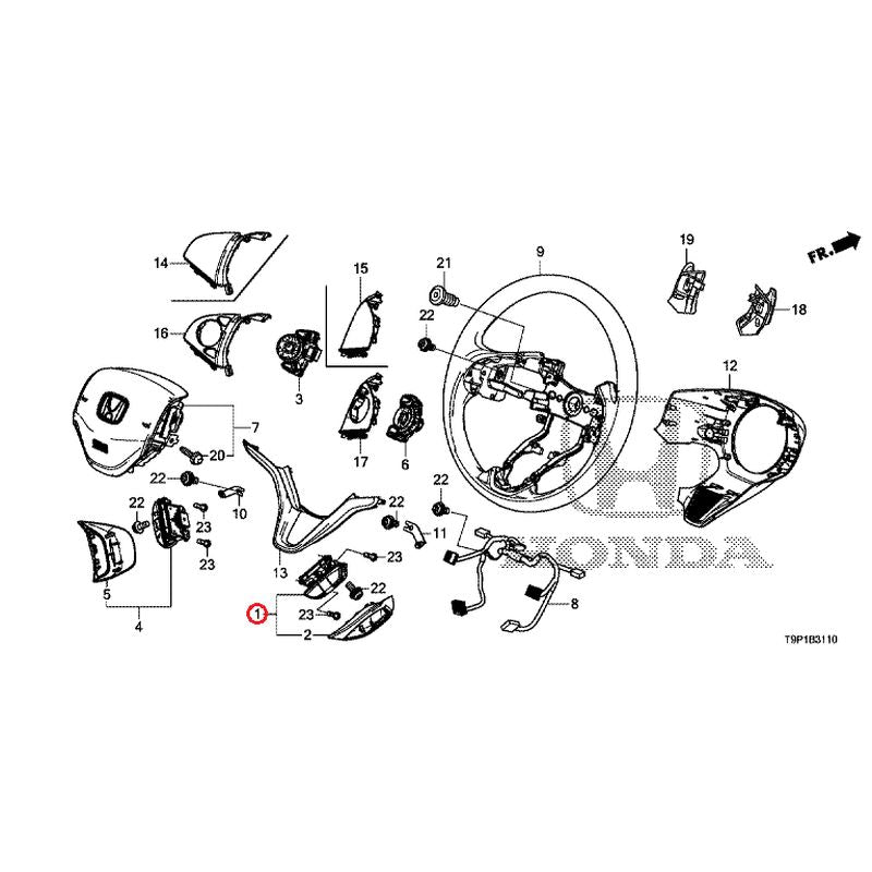 [NEW] JDM HONDA GRACE HYBRID GM4 2015 Steering Wheel (SRS) GENUINE OEM
