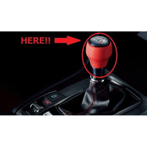 [NEW] JDM Honda CIVIC TYPE R FK8 Shift Knob Aluminum/Real Leather Red GenuineOEM