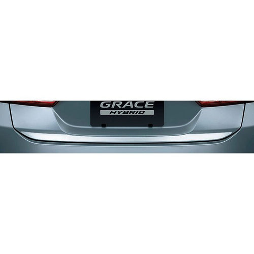 [NEW] JDM Honda GRACE GM Trunk End Garnish Matte Silver Genuine OEM