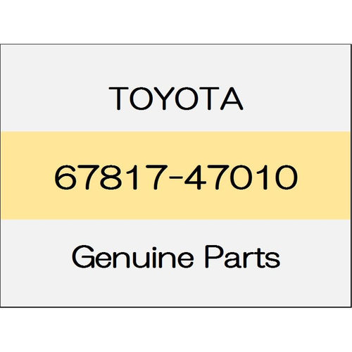 [NEW] JDM TOYOTA ALPHARD H3# Quota panel silencer sheet - 1601 67817-47010 GENUINE OEM