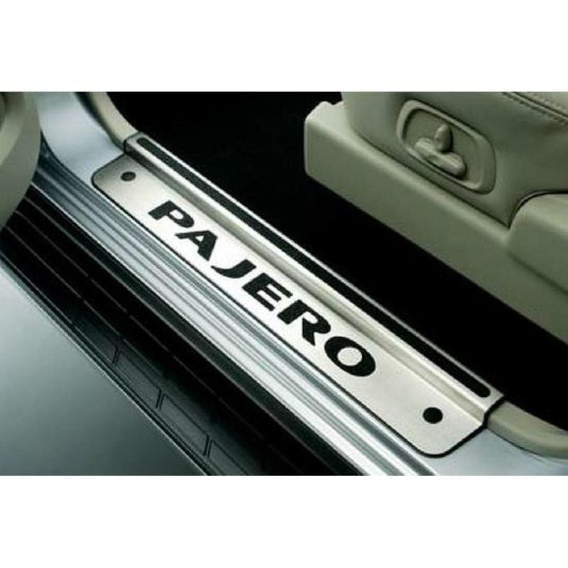 [NEW] JDM Mitsubishi PAJERO V83/V88 Scuff Plate Short Stainless Genuine OEM