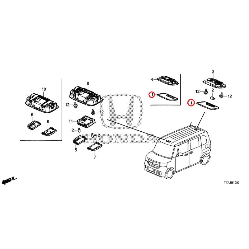 [NEW] JDM HONDA N-BOX CUSTOM JF3 2021 Interior Lights GENUINE OEM